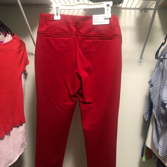 Narrow Fit Red Work Pants/Slacks - Picture 2 of 6